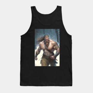 Viking Trudging Through the Snow Tank Top